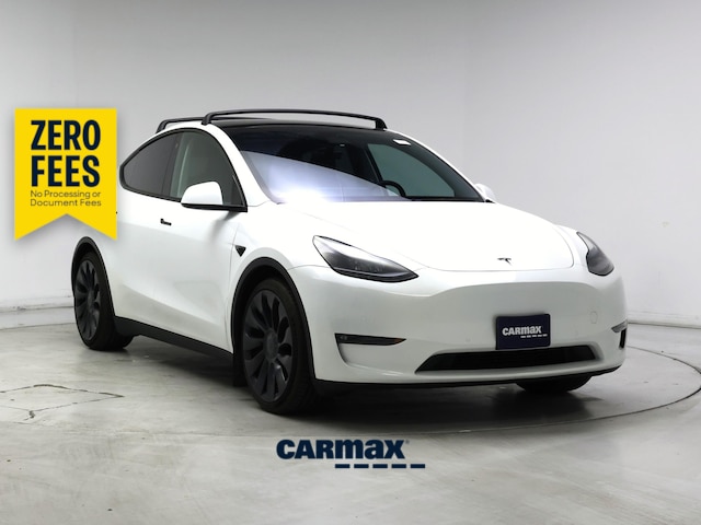 White 2022 Tesla Model Y SUV / Crossover All-Wheel Drive Automatic
