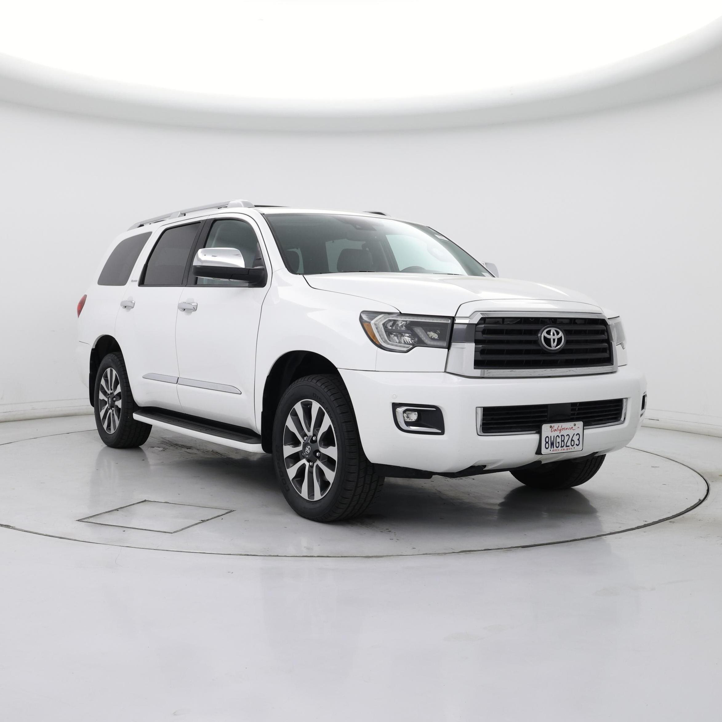 White 2019 Toyota Sequoia SUV / Crossover Four-Wheel Drive Automatic