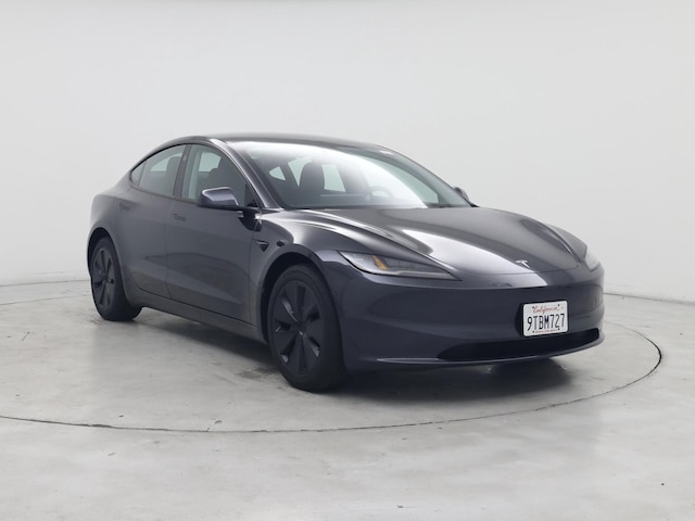 Black 2025 Tesla Model 3 Long Range RWD Sedan Rear-Wheel Drive Automatic