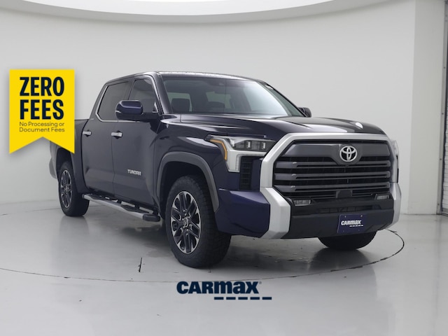Blue 2023 Toyota Tundra Limited CrewMax Cab 4WD Pickup Truck Four-Wheel Drive Automatic