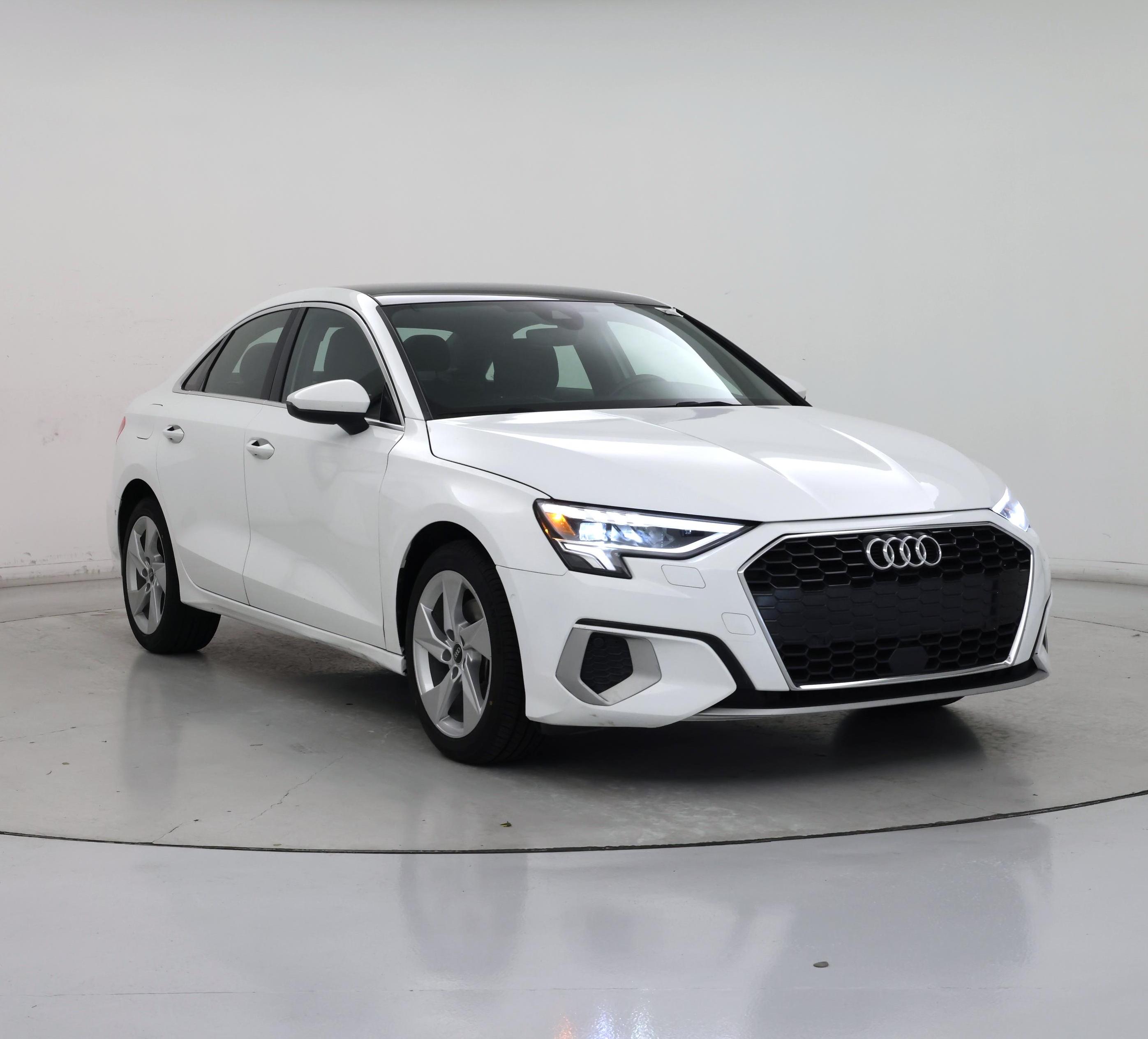 White 2023 Audi A3 Sedan Front-Wheel Drive Automatic