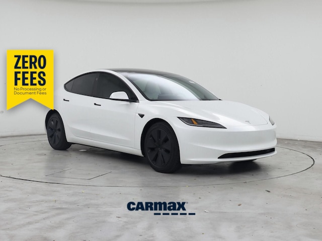 White 2025 Tesla Model 3 Sedan All-Wheel Drive Automatic