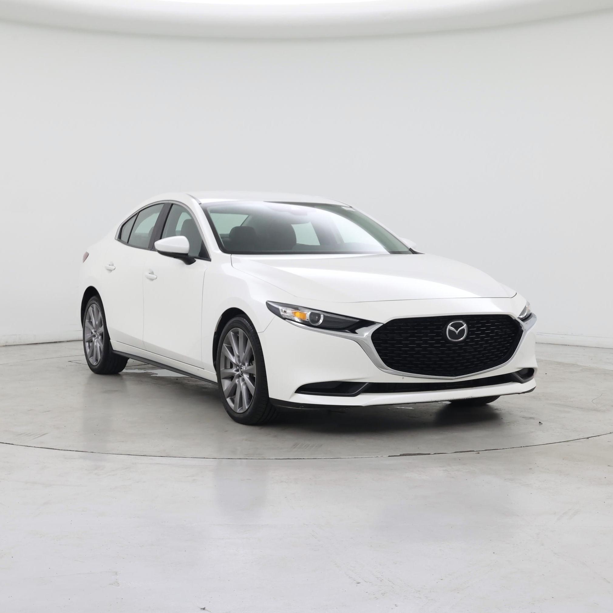 White 2020 Mazda MAZDA3 Sedan Front-Wheel Drive Automatic