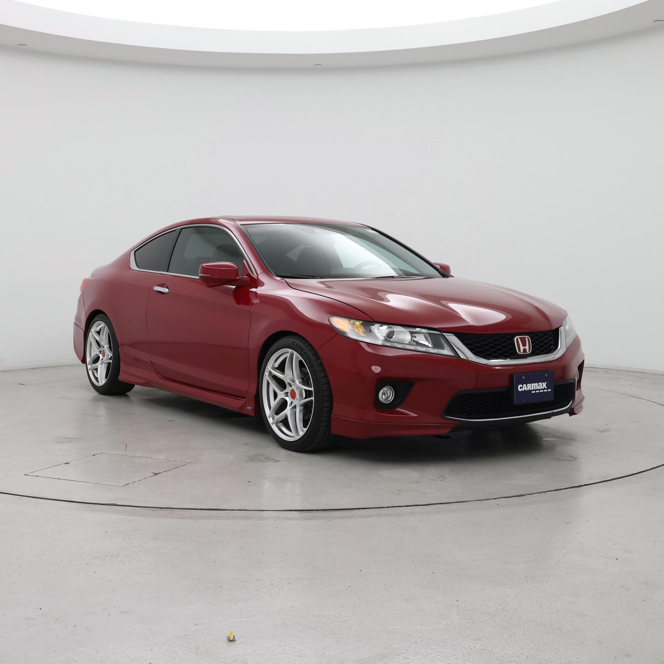 Red 2014 Honda Accord Coupe EX-L V6 Coupe Front-Wheel Drive Automatic