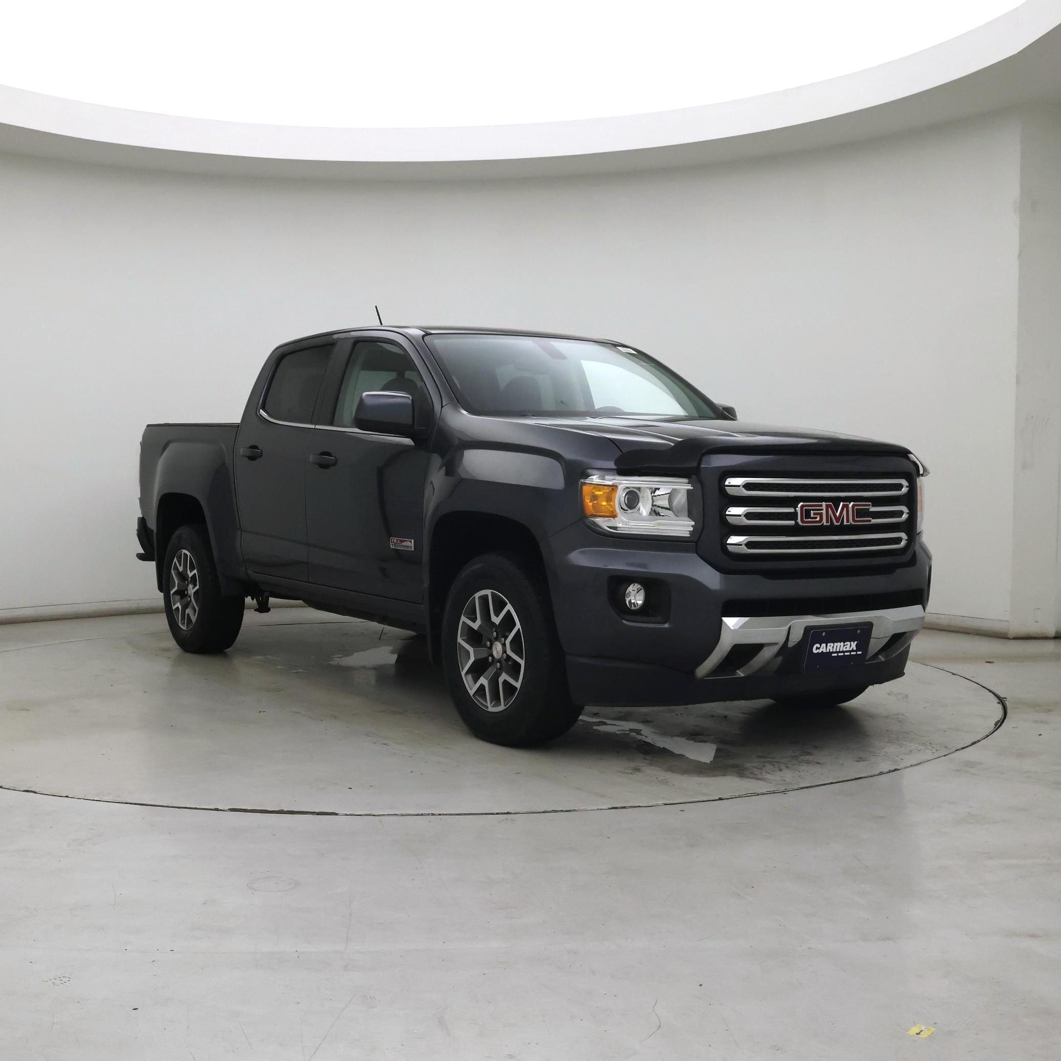 Gray 2016 GMC Canyon SLE Crew Cab 4WD Pickup Truck Four-Wheel Drive Automatic