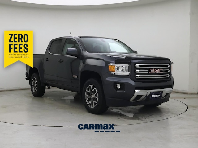Gray 2016 GMC Canyon SLE Crew Cab 4WD Pickup Truck Four-Wheel Drive Automatic