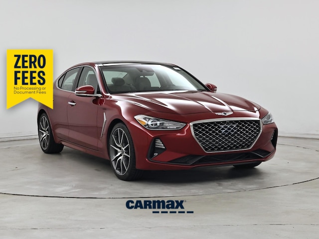 Red 2019 Genesis G70 2.0T Advanced RWD Sedan Rear-Wheel Drive Automatic