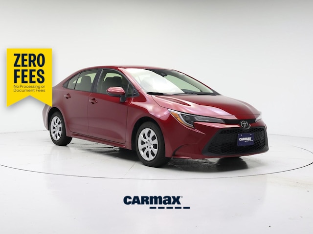 Red 2022 Toyota Corolla LE FWD Sedan Front-Wheel Drive Automatic