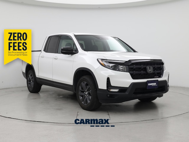 White 2024 Honda Ridgeline Sport AWD Pickup Truck All-Wheel Drive Automatic