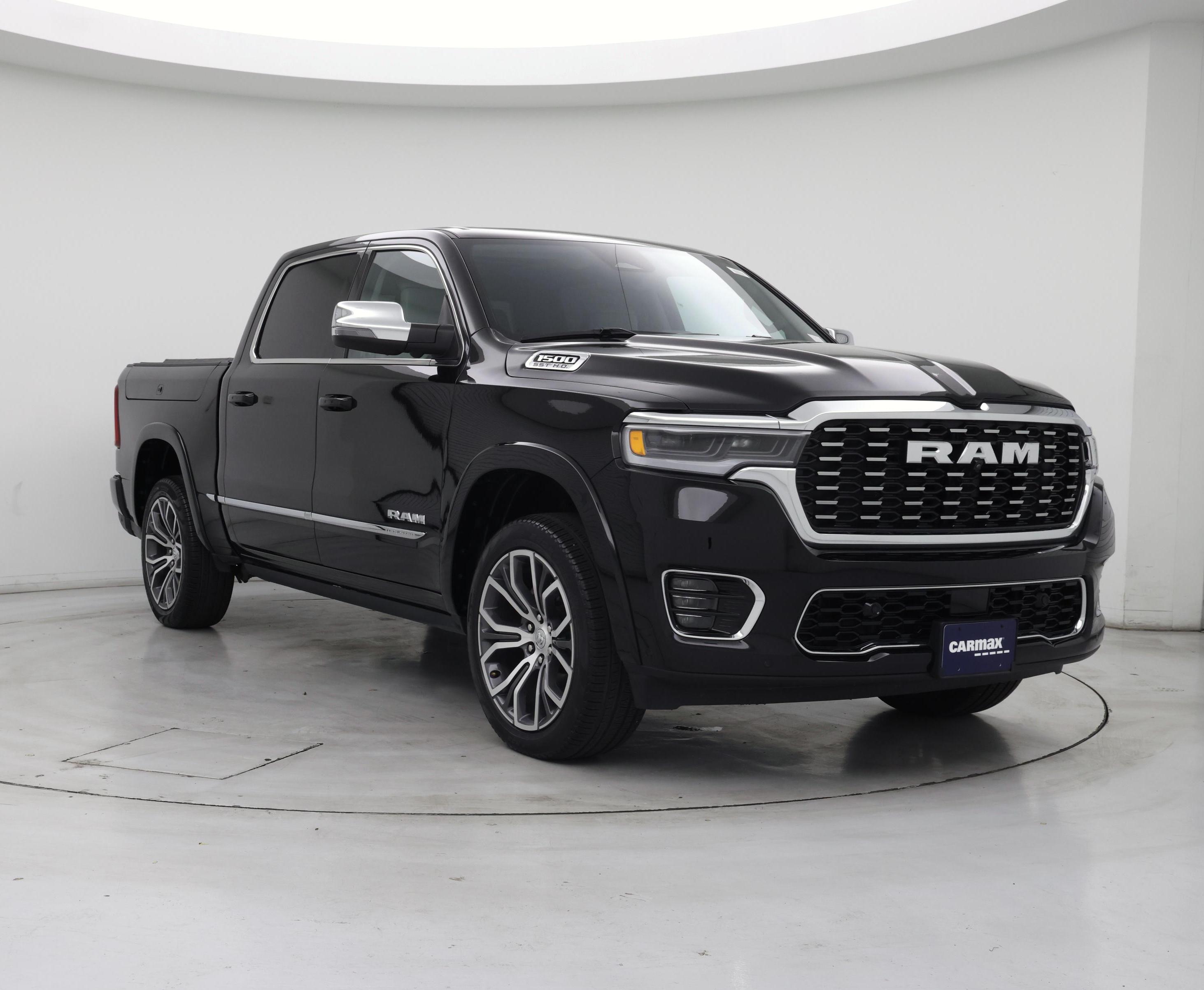 Black 2025 RAM 1500 Pickup Truck Four-Wheel Drive Automatic