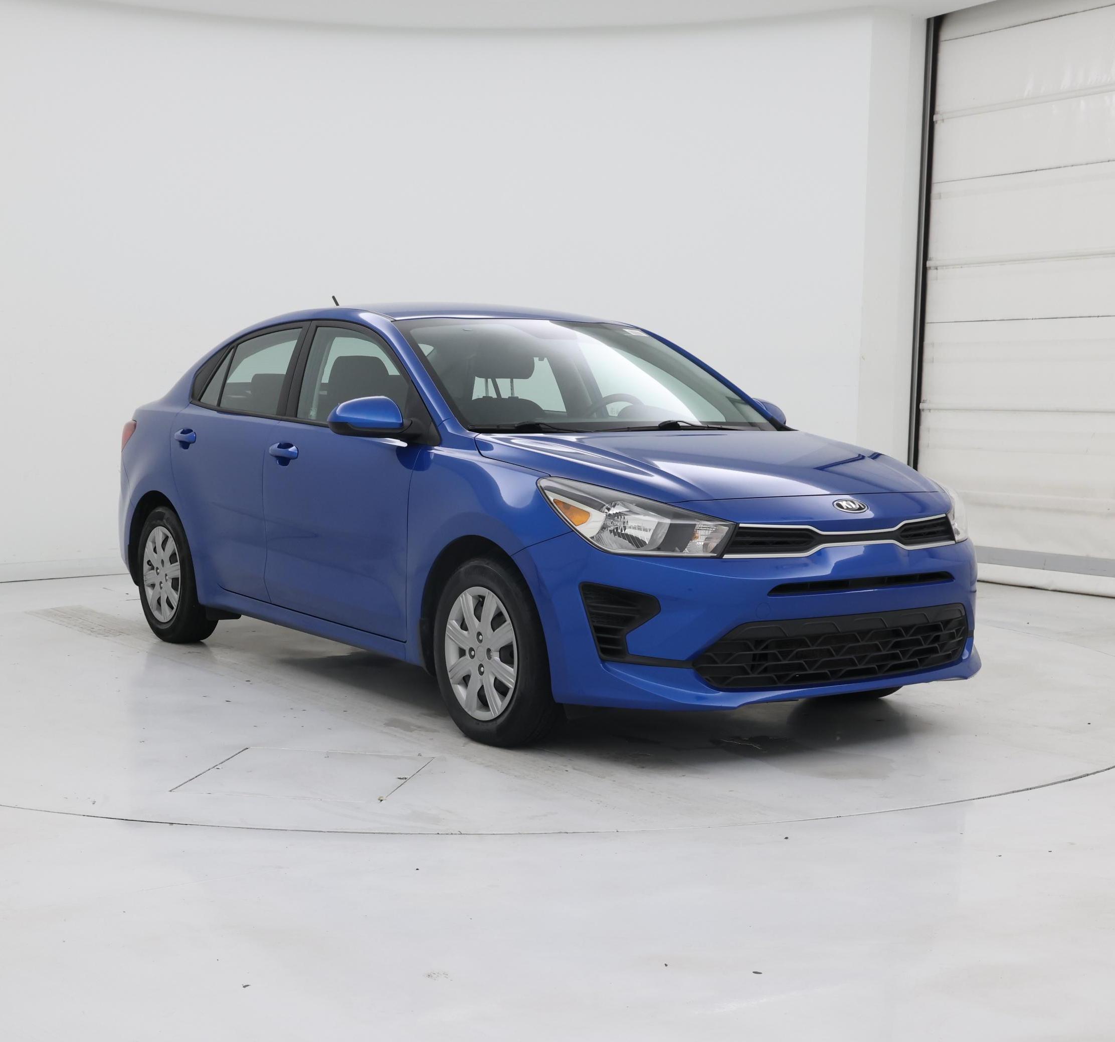 Blue 2021 Kia Rio S FWD Sedan Front-Wheel Drive Automatic