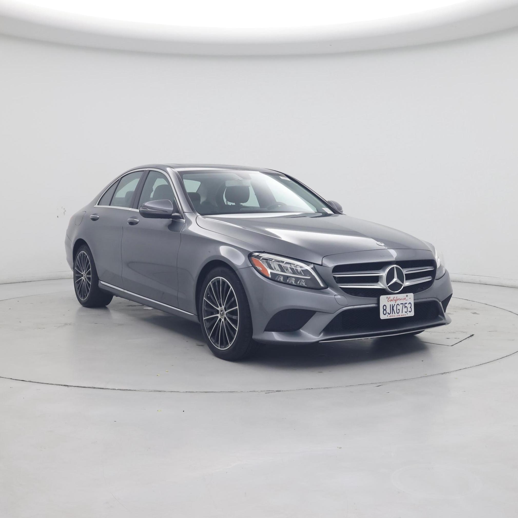 Gray 2019 Mercedes-Benz C-Class Sedan Rear-Wheel Drive Automatic
