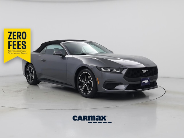 Gray 2024 Ford Mustang EcoBoost Premium Convertible RWD Convertible Rear-Wheel Drive Automatic