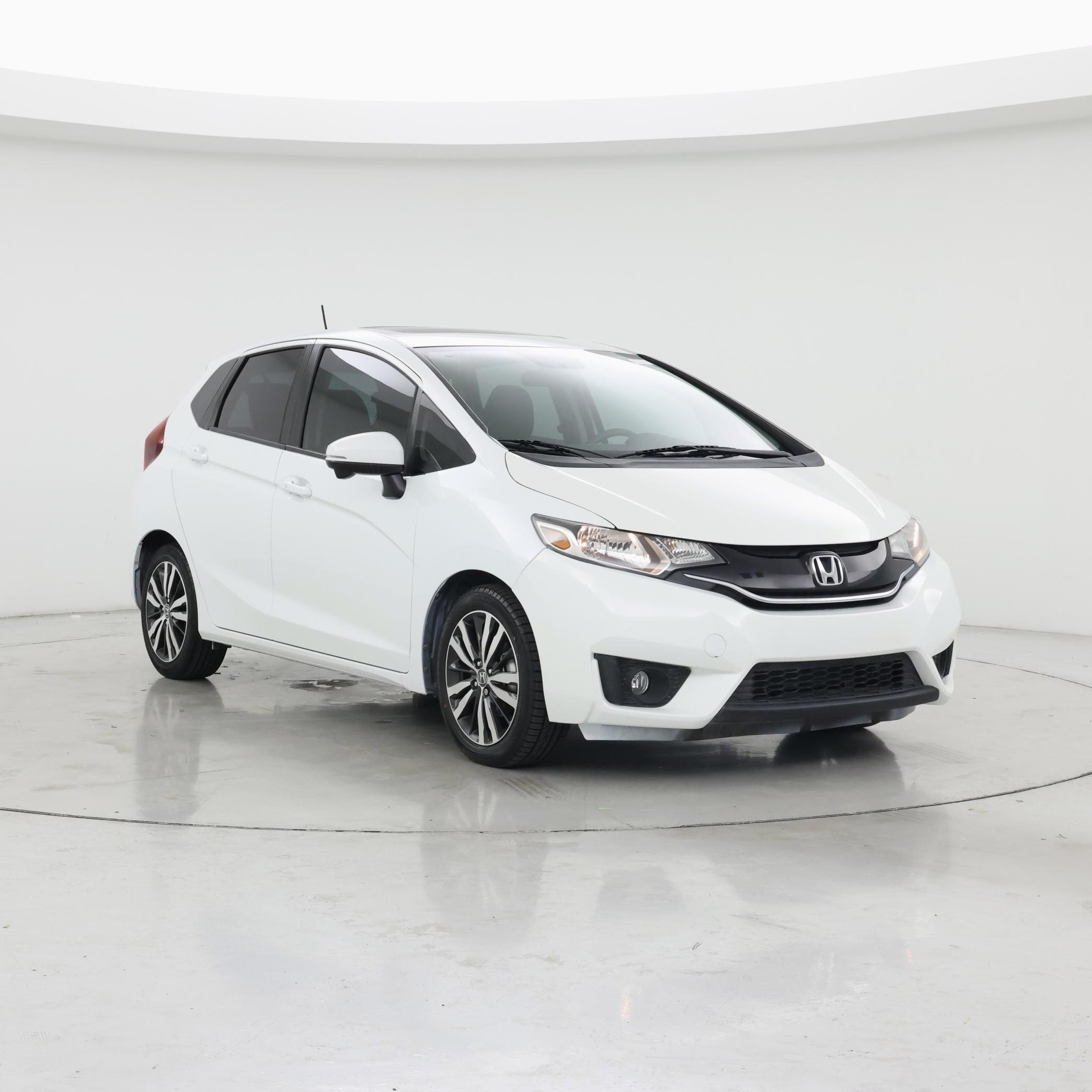 White 2015 Honda Fit Hatchback Front-Wheel Drive Automatic