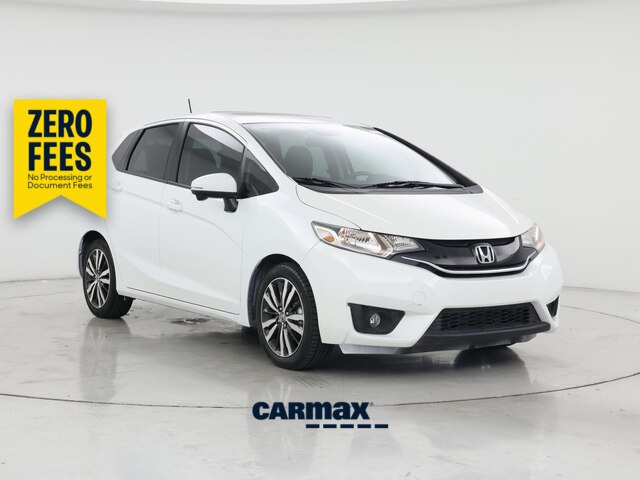 White 2015 Honda Fit Hatchback Front-Wheel Drive Automatic