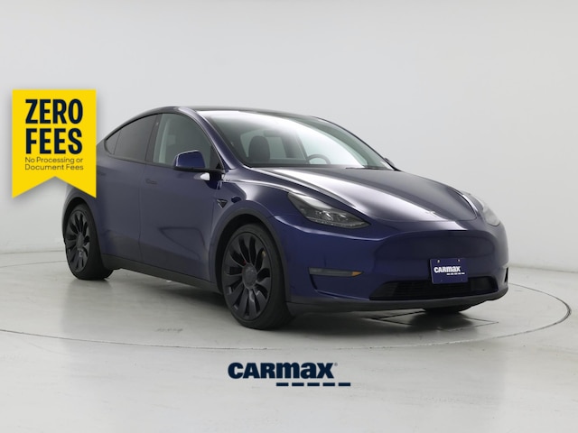 Blue 2022 Tesla Model Y Performance AWD SUV / Crossover All-Wheel Drive Automatic