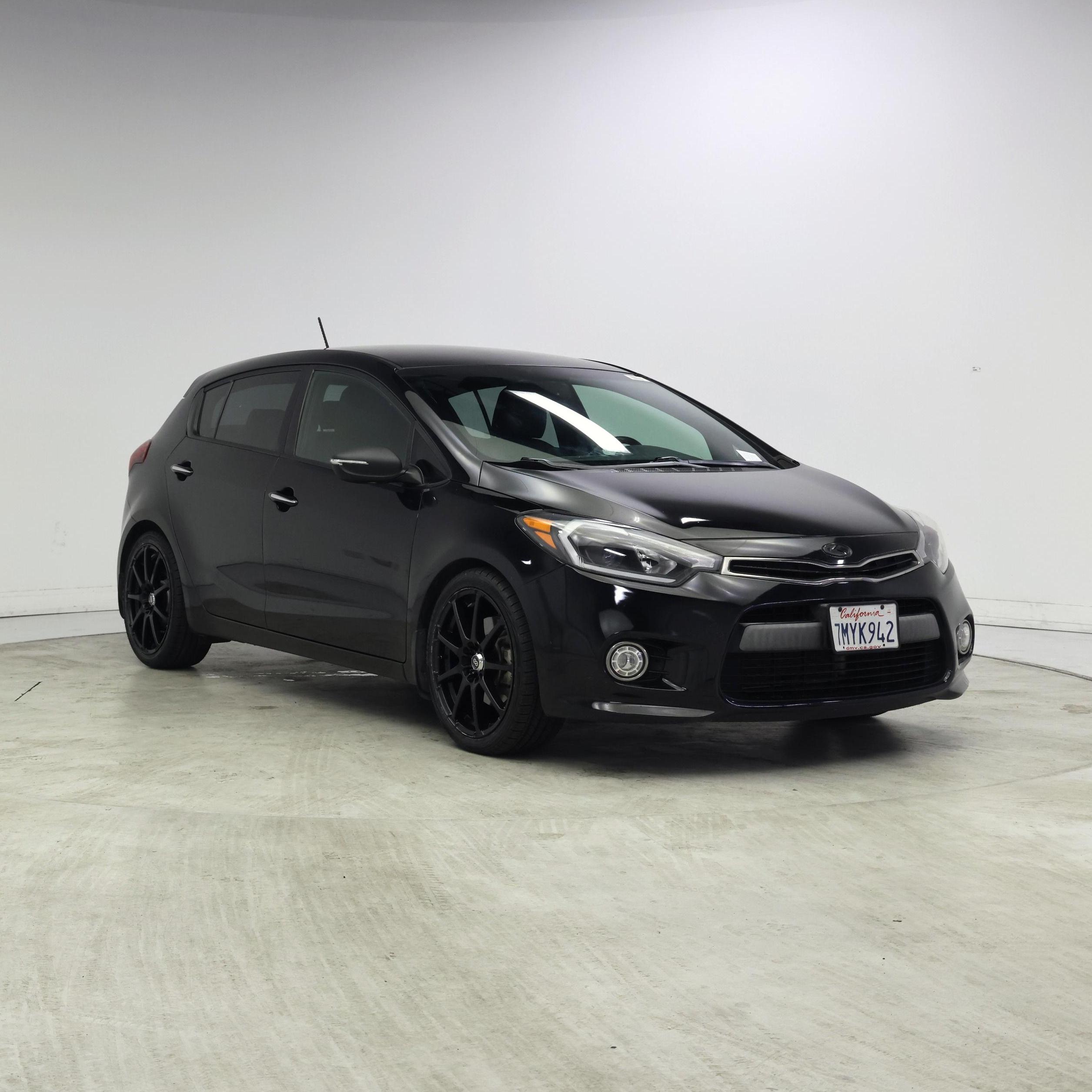 Black 2015 Kia Forte5 Hatchback Front-Wheel Drive Manual