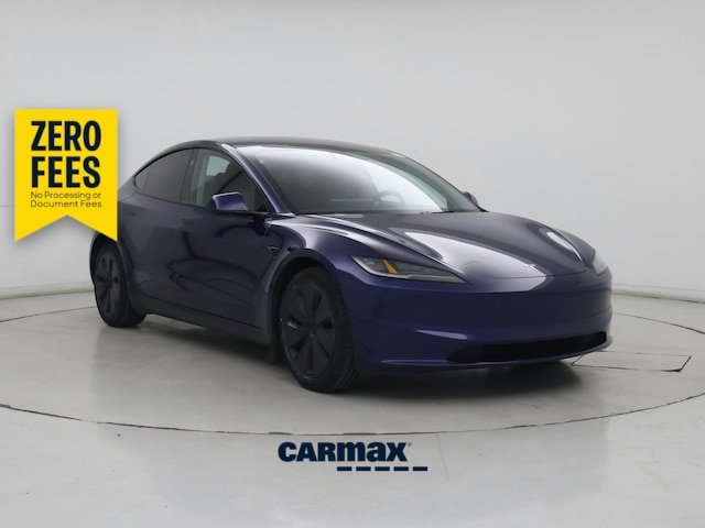 Blue 2024 Tesla Model 3 Long Range AWD Sedan All-Wheel Drive Automatic