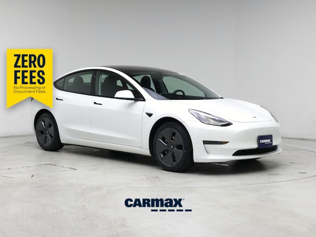 White 2021 Tesla Model 3 Long Range AWD Sedan All-Wheel Drive Automatic