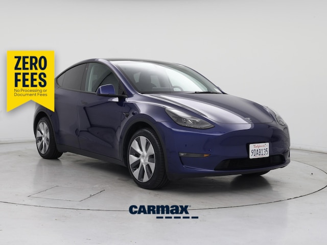 Blue 2022 Tesla Model Y SUV / Crossover All-Wheel Drive Automatic