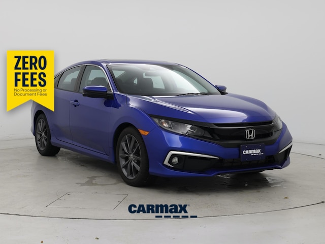 Blue 2021 Honda Civic Sedan Front-Wheel Drive Automatic