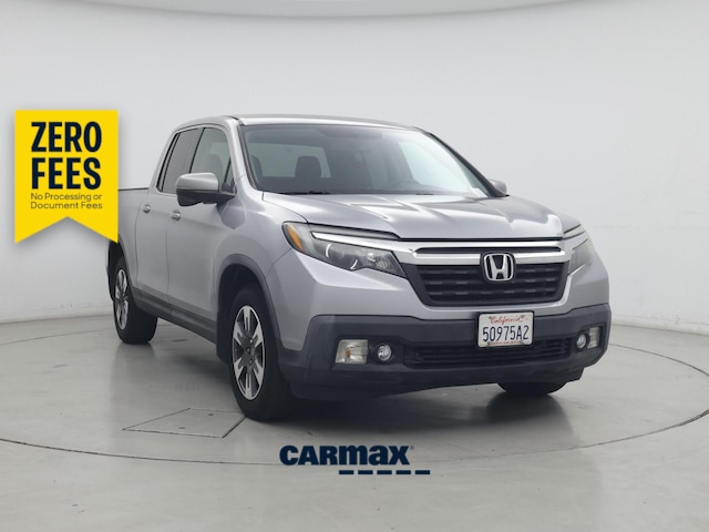 Gray 2017 Honda Ridgeline RTL-T Pickup Truck Front-Wheel Drive Automatic