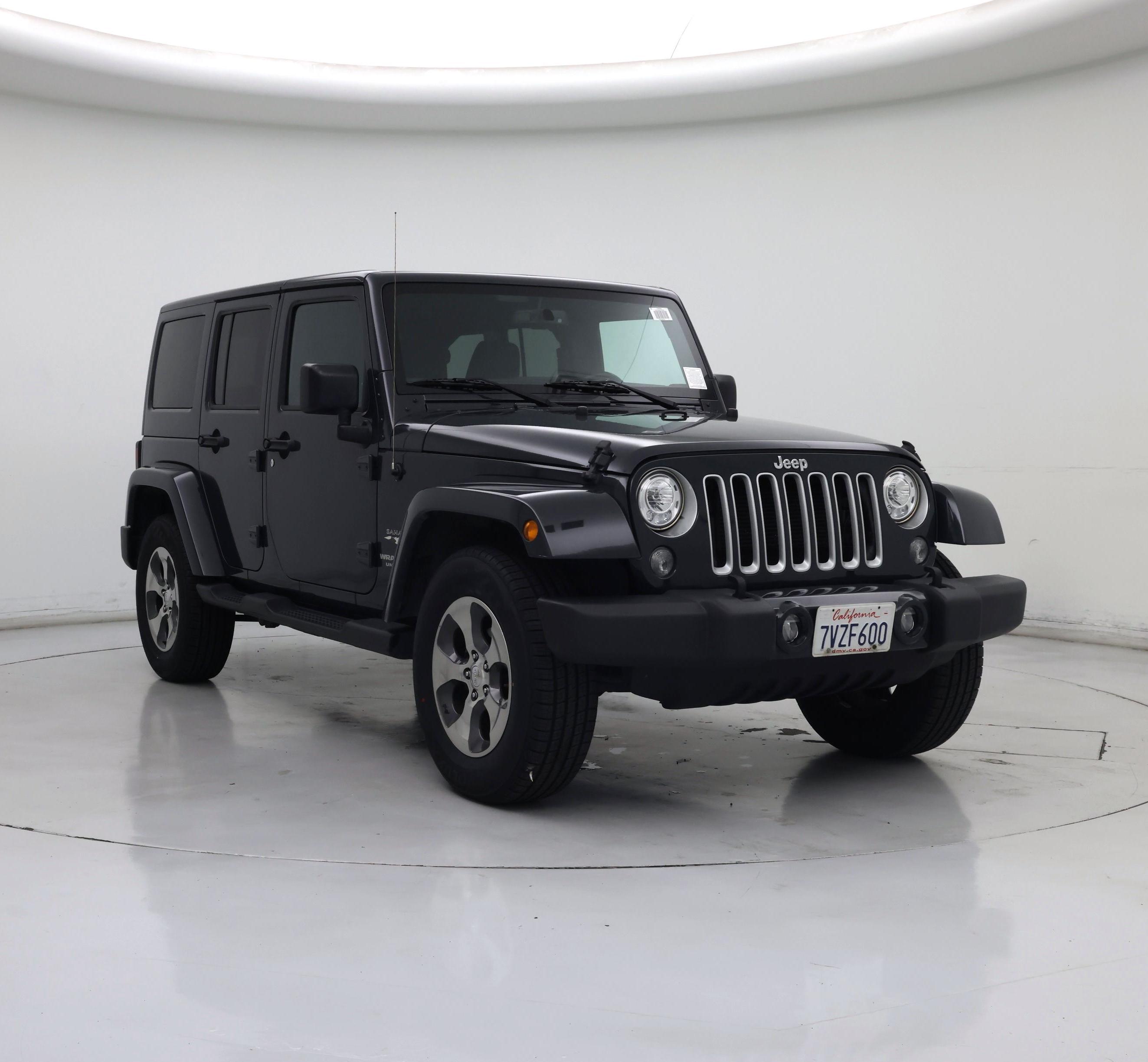 Blue 2017 Jeep Wrangler Unlimited Sahara 4WD SUV / Crossover Four-Wheel Drive Automatic