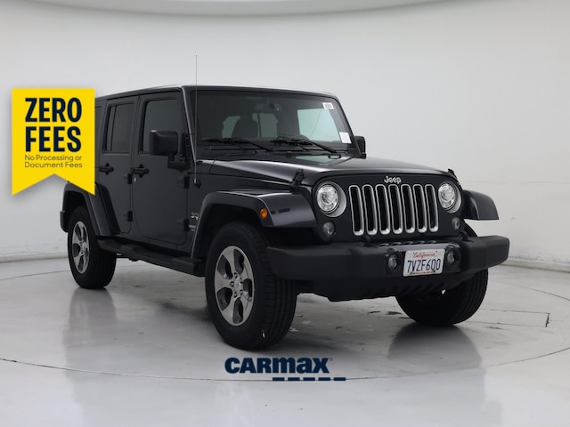 Blue 2017 Jeep Wrangler Unlimited Sahara 4WD SUV / Crossover Four-Wheel Drive Automatic