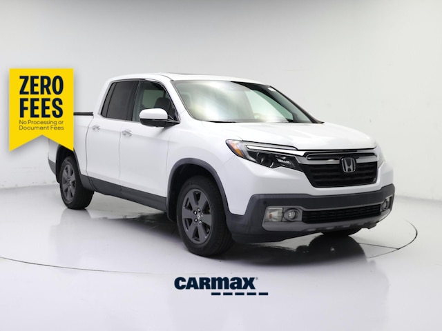 White 2020 Honda Ridgeline Pickup Truck All-Wheel Drive Automatic
