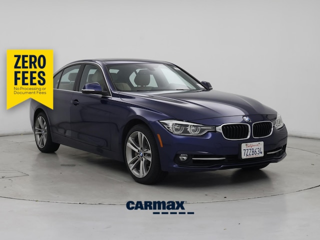 Blue 2017 BMW 3 Series Sedan Rear-Wheel Drive Manual