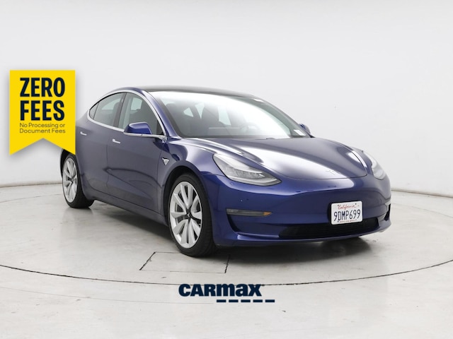 Blue 2020 Tesla Model 3 Long Range AWD Sedan All-Wheel Drive Automatic