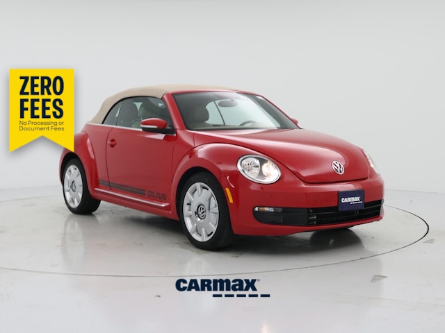 Red 2015 Volkswagen Beetle 1.8T Classic Convertible Convertible Front-Wheel Drive Automatic