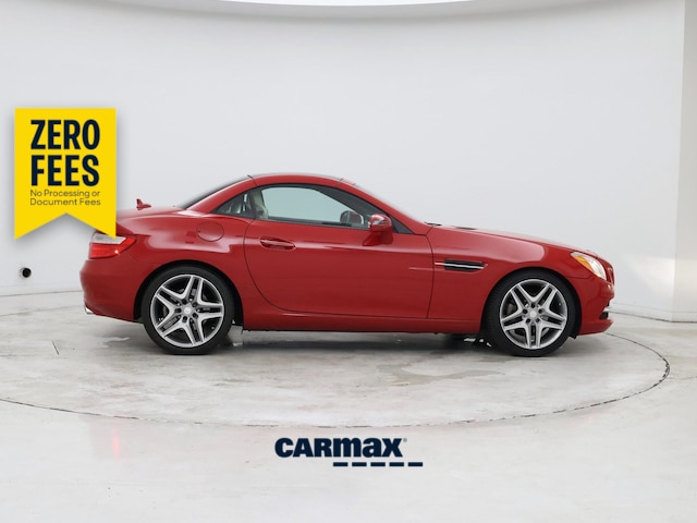 Red 2015 Mercedes-Benz SLK 250 Convertible Rear-Wheel Drive Automatic
