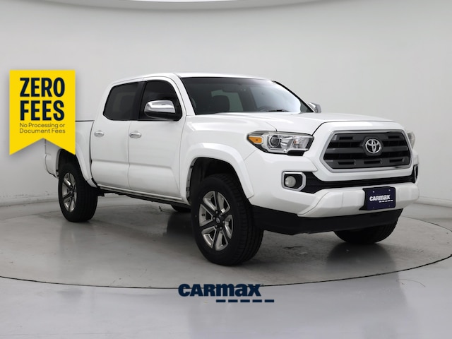 White 2017 Toyota Tacoma Pickup Truck Four-Wheel Drive Automatic