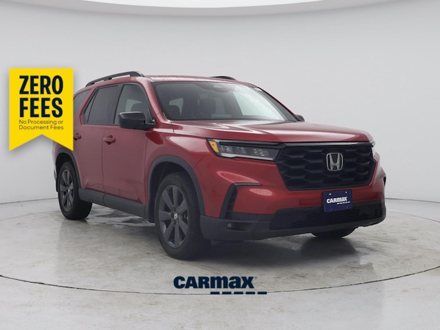 Red (Burgundy) 2025 Honda Pilot Sport AWD SUV / Crossover All-Wheel Drive Automatic