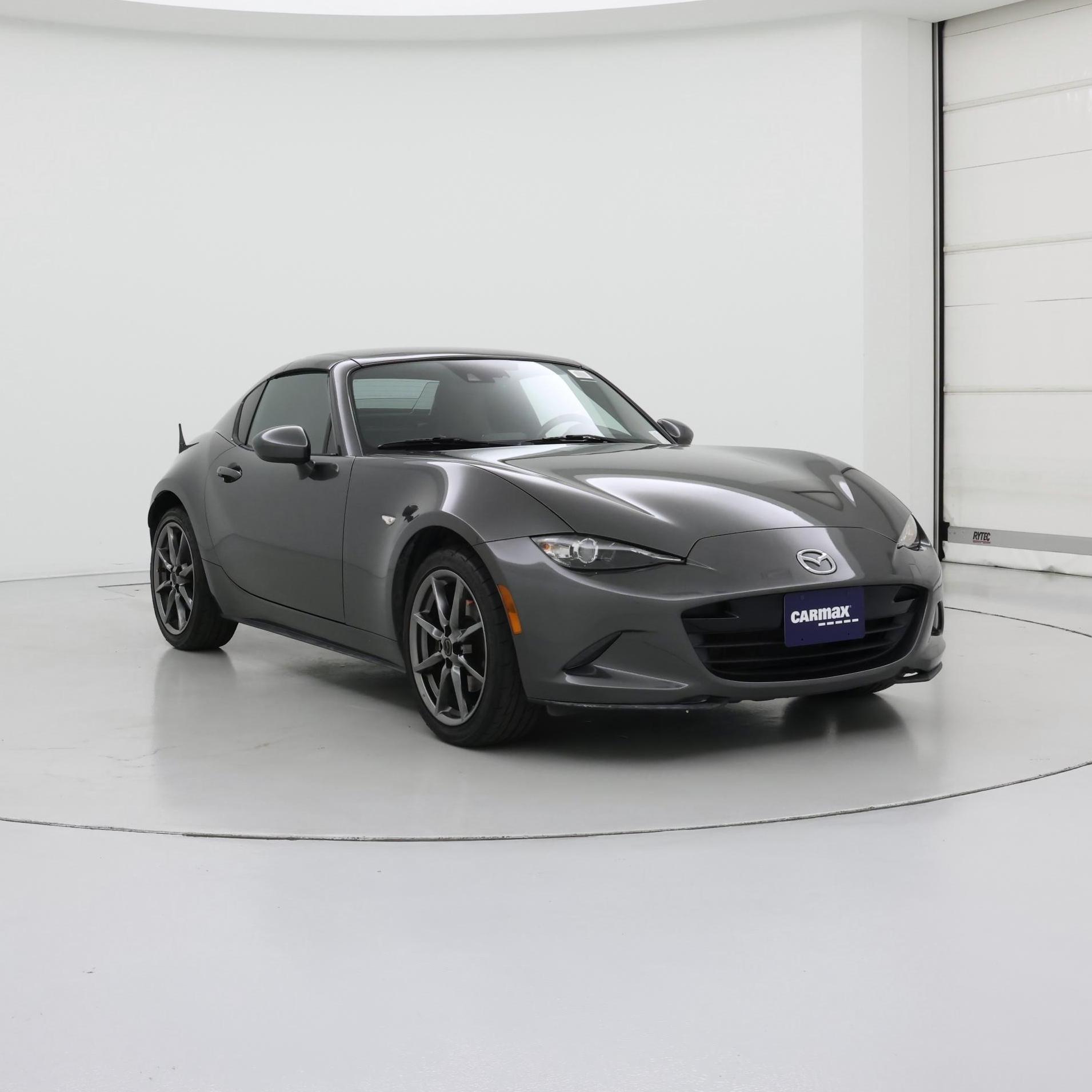Gray 2017 Mazda MX-5 Miata Convertible Rear-Wheel Drive Manual
