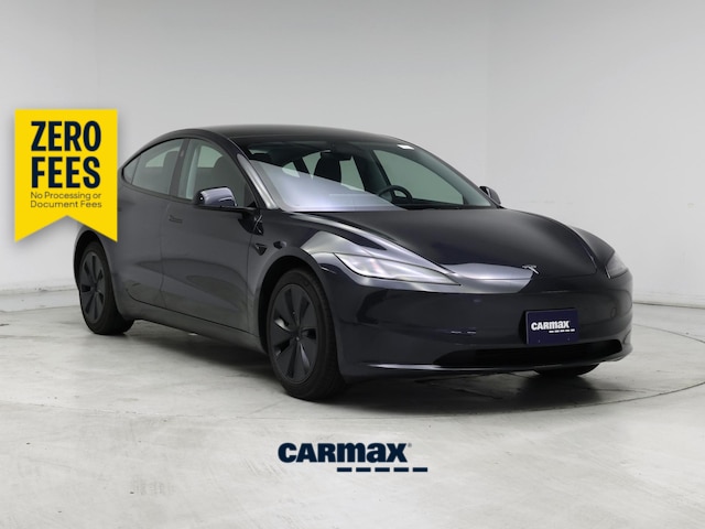 Gray 2025 Tesla Model 3 Long Range RWD Sedan Rear-Wheel Drive Automatic