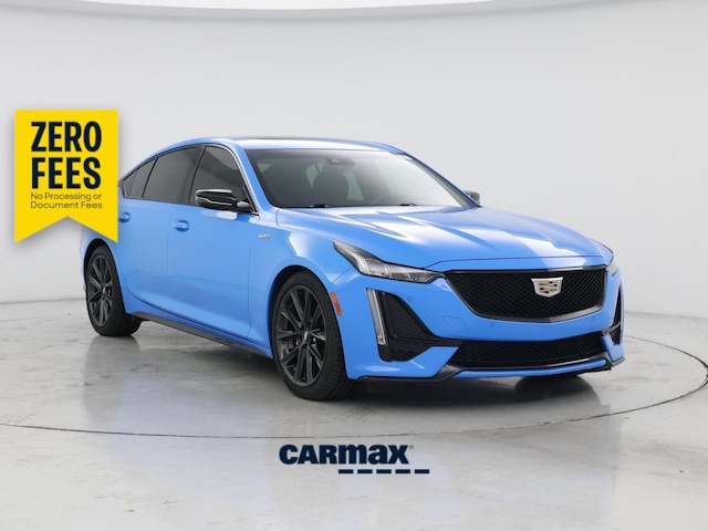 Blue 2023 Cadillac CT5 Sedan Rear-Wheel Drive Automatic