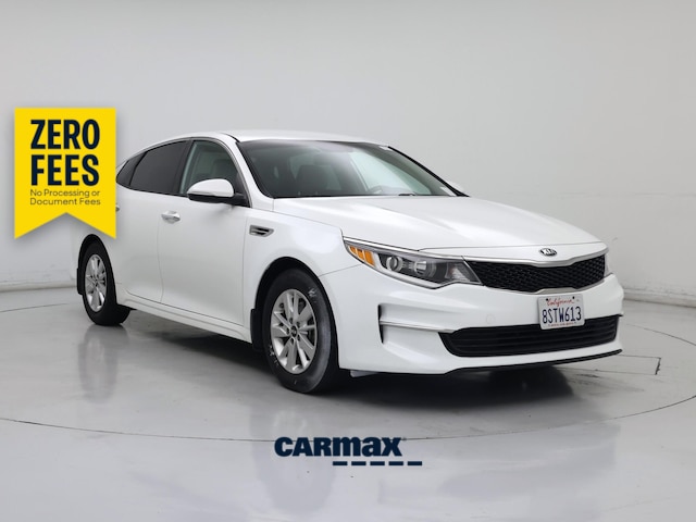 White 2018 Kia Optima LX Sedan Front-Wheel Drive Automatic
