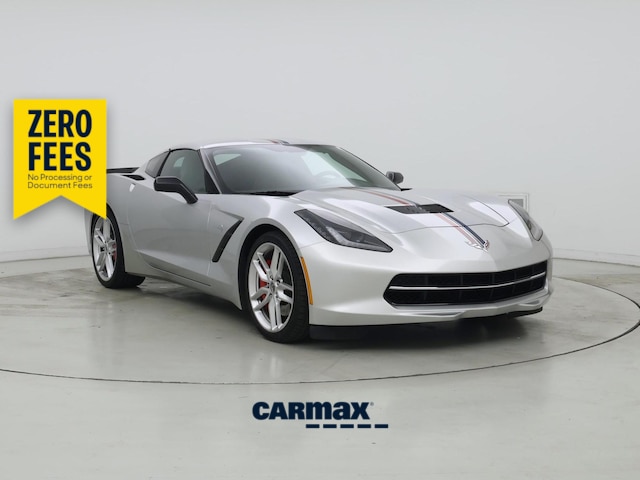 Silver 2015 Chevrolet Corvette Stingray Z51 3LT Coupe RWD Coupe Rear-Wheel Drive Automatic
