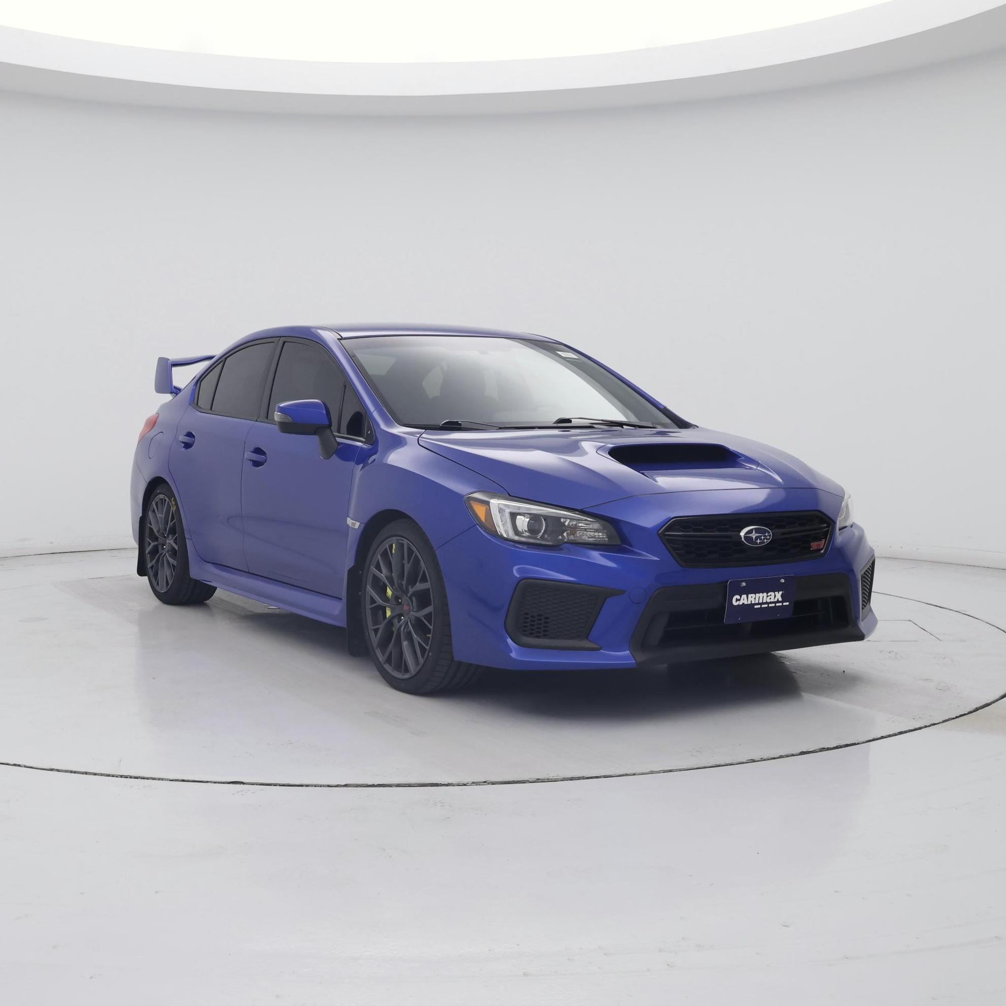 Blue 2018 Subaru WRX STI Sedan All-Wheel Drive Manual