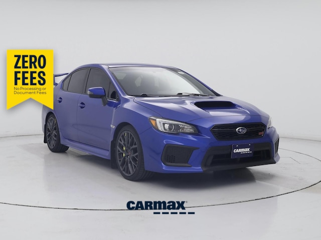 Blue 2018 Subaru WRX STI Sedan All-Wheel Drive Manual