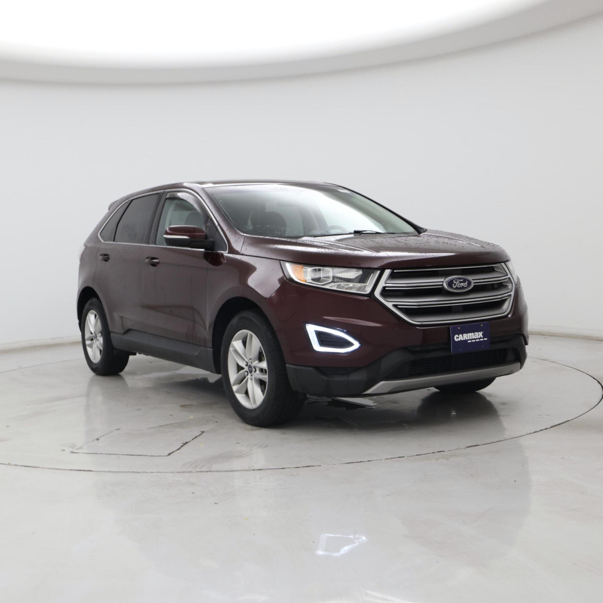 Red (Burgundy) 2017 Ford Edge SEL AWD SUV / Crossover All-Wheel Drive Automatic