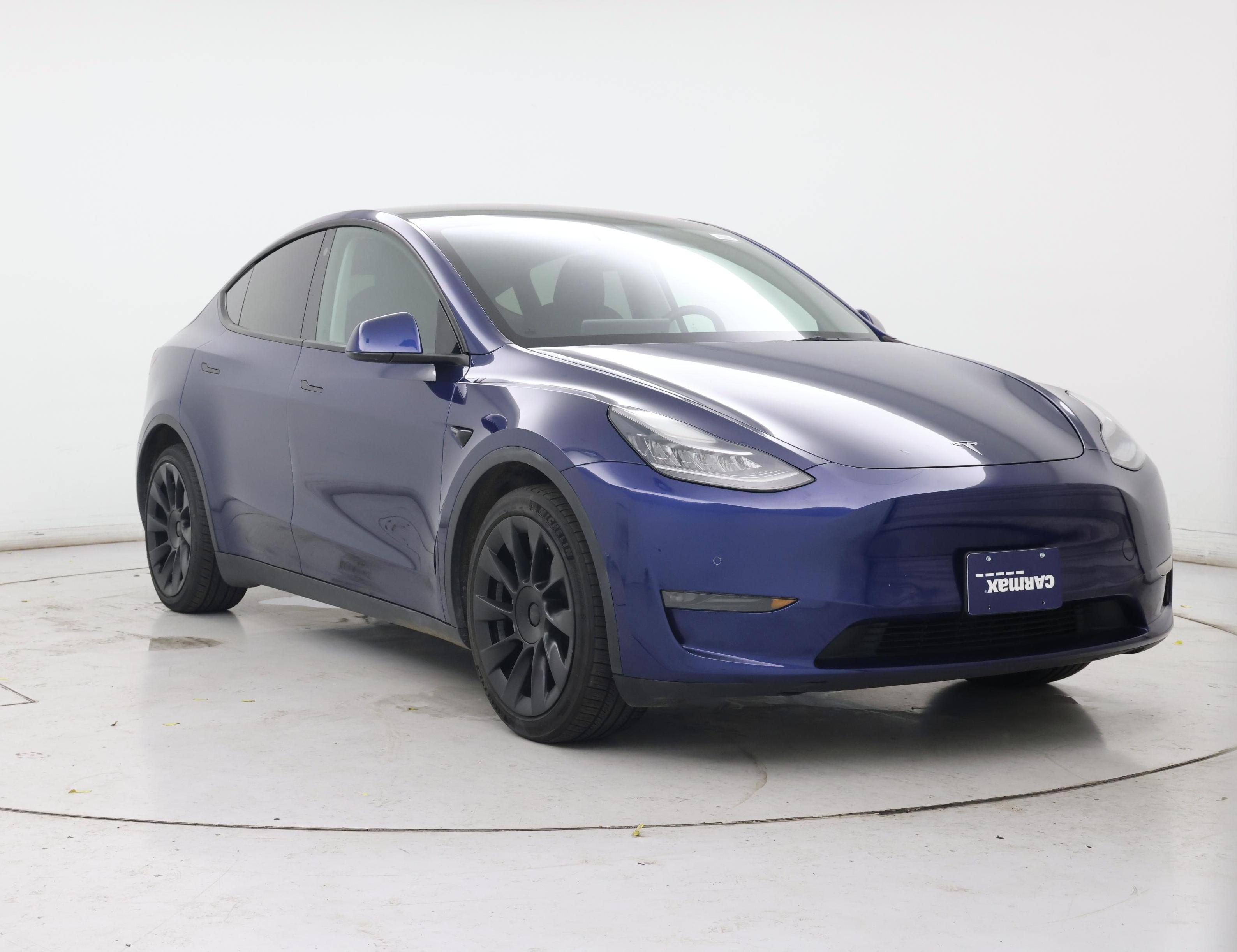 Blue 2021 Tesla Model Y SUV / Crossover All-Wheel Drive Automatic