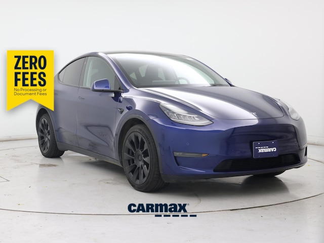 Blue 2021 Tesla Model Y SUV / Crossover All-Wheel Drive Automatic