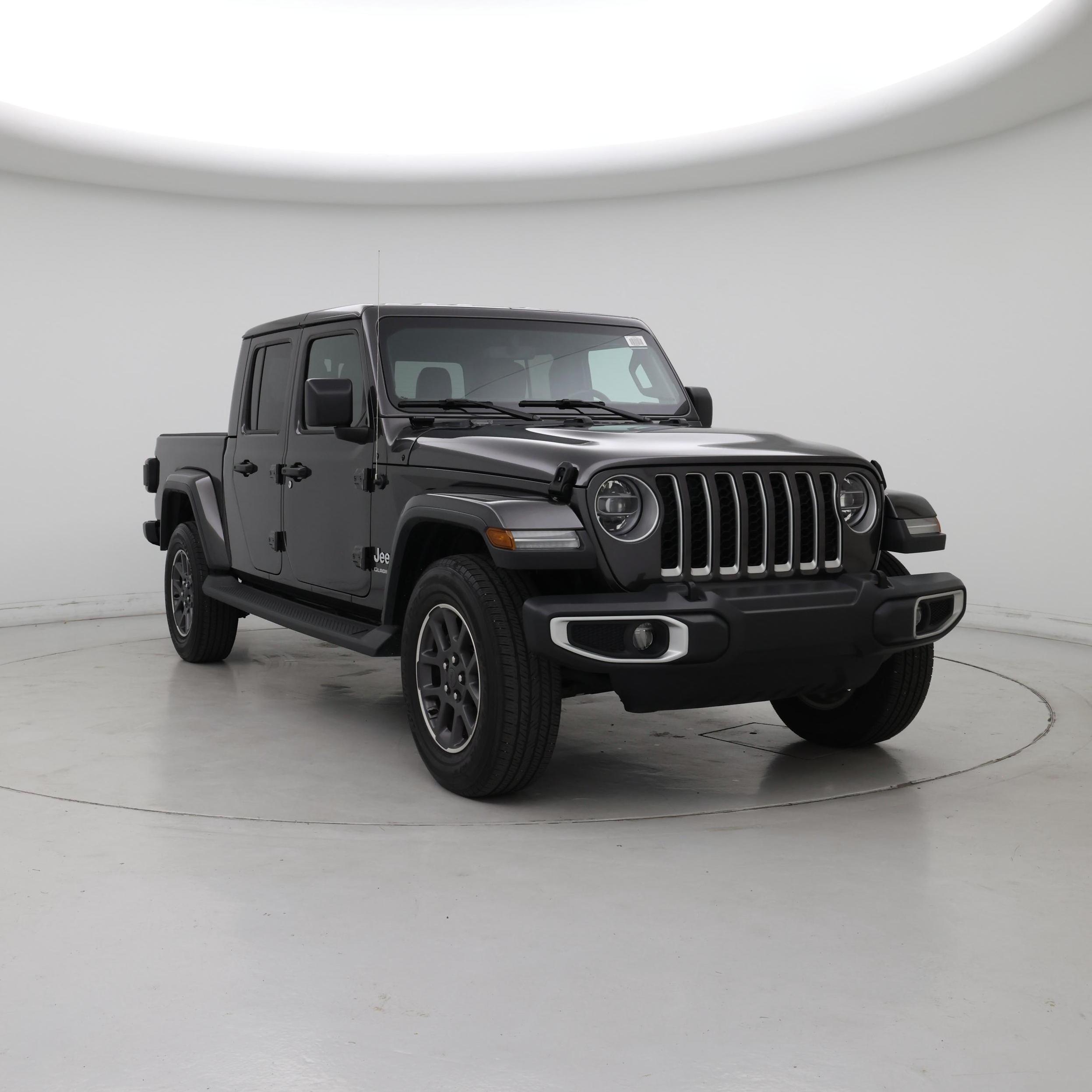 Gray 2020 Jeep Gladiator Pickup Truck Four-Wheel Drive Automatic