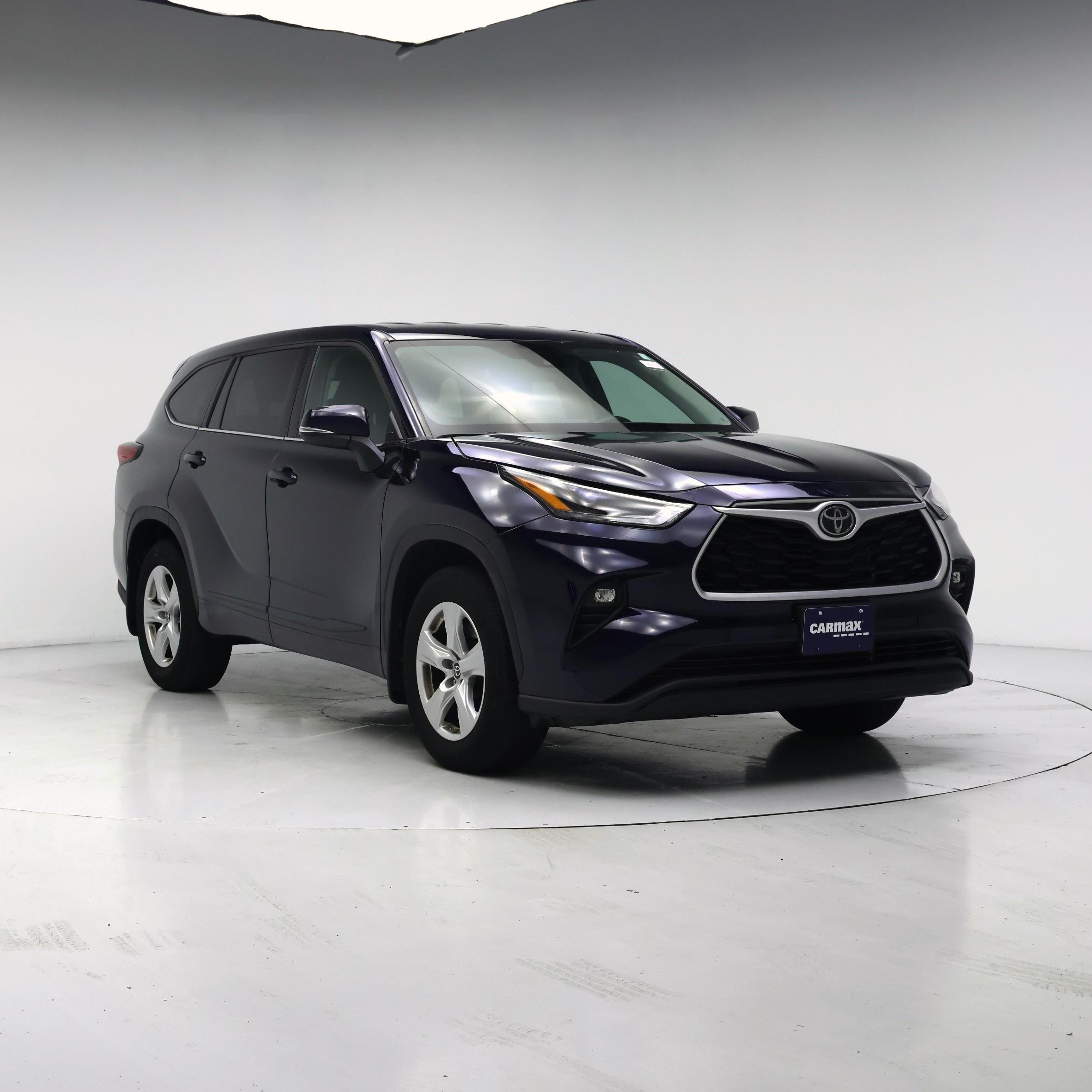 Blue 2022 Toyota Highlander SUV / Crossover All-Wheel Drive Automatic