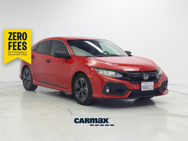 Red 2018 Honda Civic Hatchback Hatchback Front-Wheel Drive Automatic