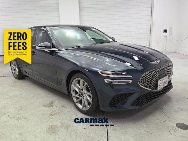 Blue 2022 Genesis G70 Sedan Rear-Wheel Drive Automatic