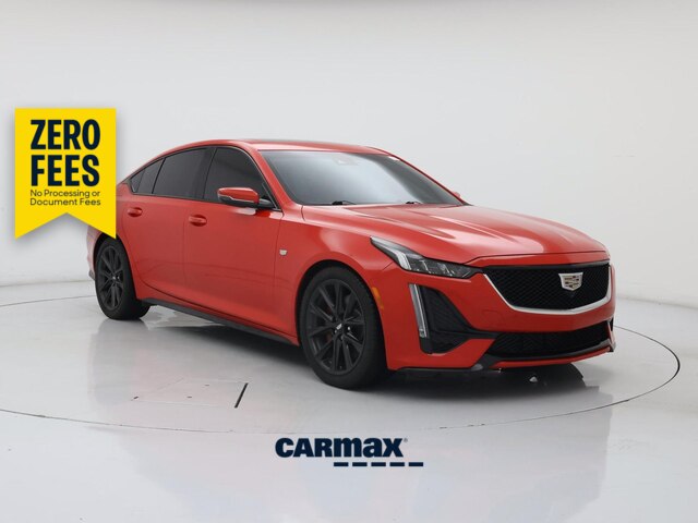 Red 2021 Cadillac CT5 Sedan Rear-Wheel Drive Automatic
